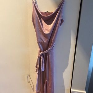Purple slip dress